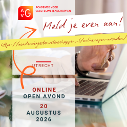 Online Open Avond donderdag 20 augustus