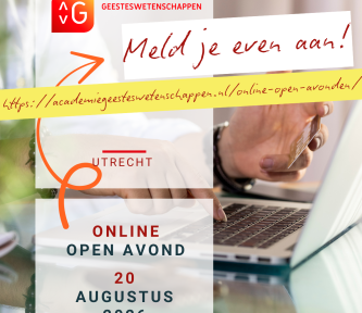 Online Open Avond donderdag 20 augustus